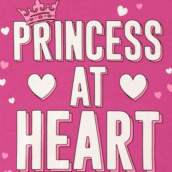 The Childrens Place Girls PRINCESS Graphic Tee-2 pack- Medium (7/8) Long Sleeve - Picture 3 of 6